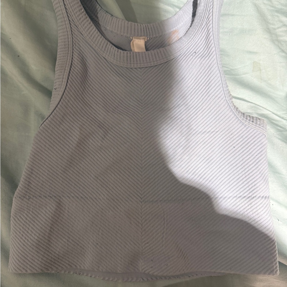 Women's Ribbed Tank Top - Light Blue